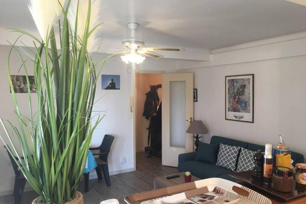 Charmant Appartement Bord De Mer, Plage Cagnes-sur-Mer Luaran gambar